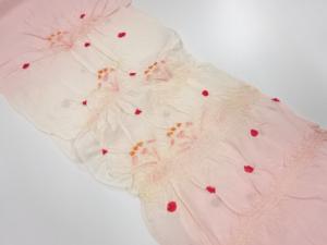 未使用品　正絹　絽　絞り　夏用帯揚げ